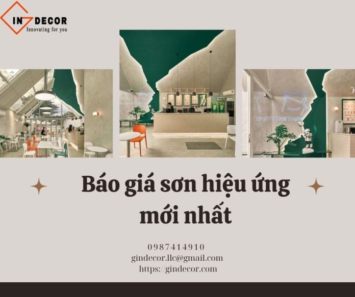 báo giá sơn hiệu ứng mới nhất