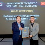 (Ông Kim Ki Mun – Chủ tịch Hiệp hội Doanh nghiệp vừa và nhỏ Hàn Quốc tham dự tại hội thảo hợp tác đầu tư Việt Nam – Hàn Quốc 2025)